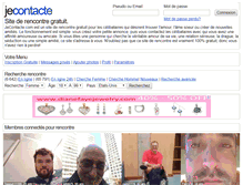 Tablet Screenshot of homme-cherche-femme.jecontacte.com